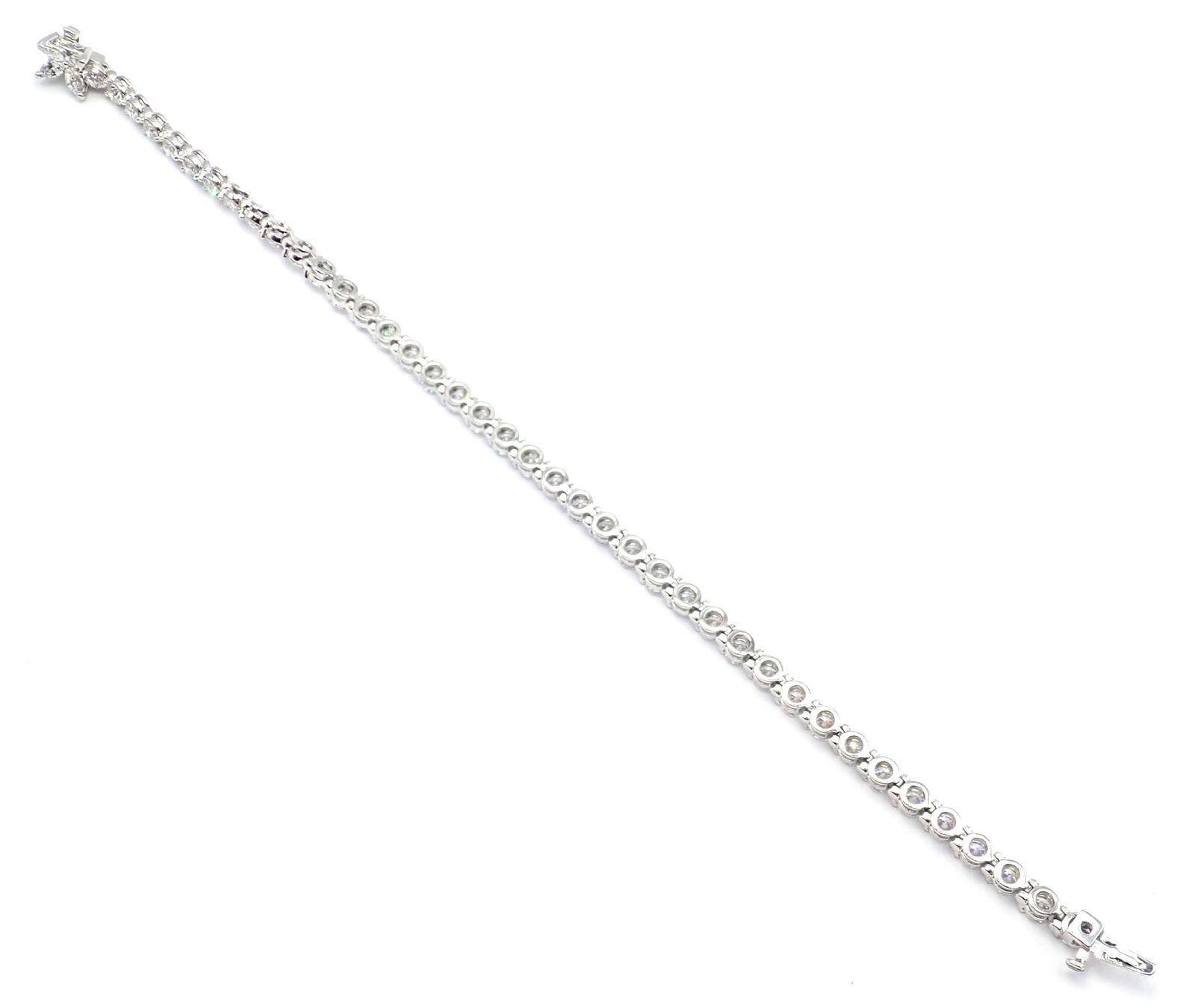 Tiffany & Co. Victoria 6.53 Carat Diamond Platinum Line Tennis Bracelet 8