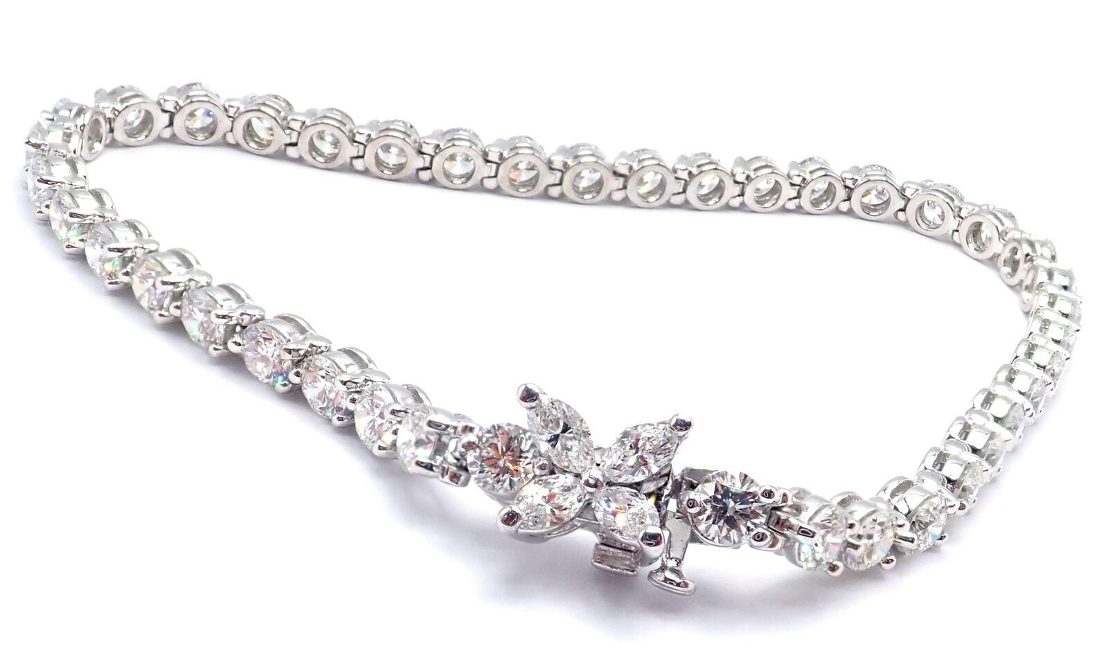 Tiffany & Co. Victoria 6.53 Carat Diamond Platinum Line Tennis Bracelet 3