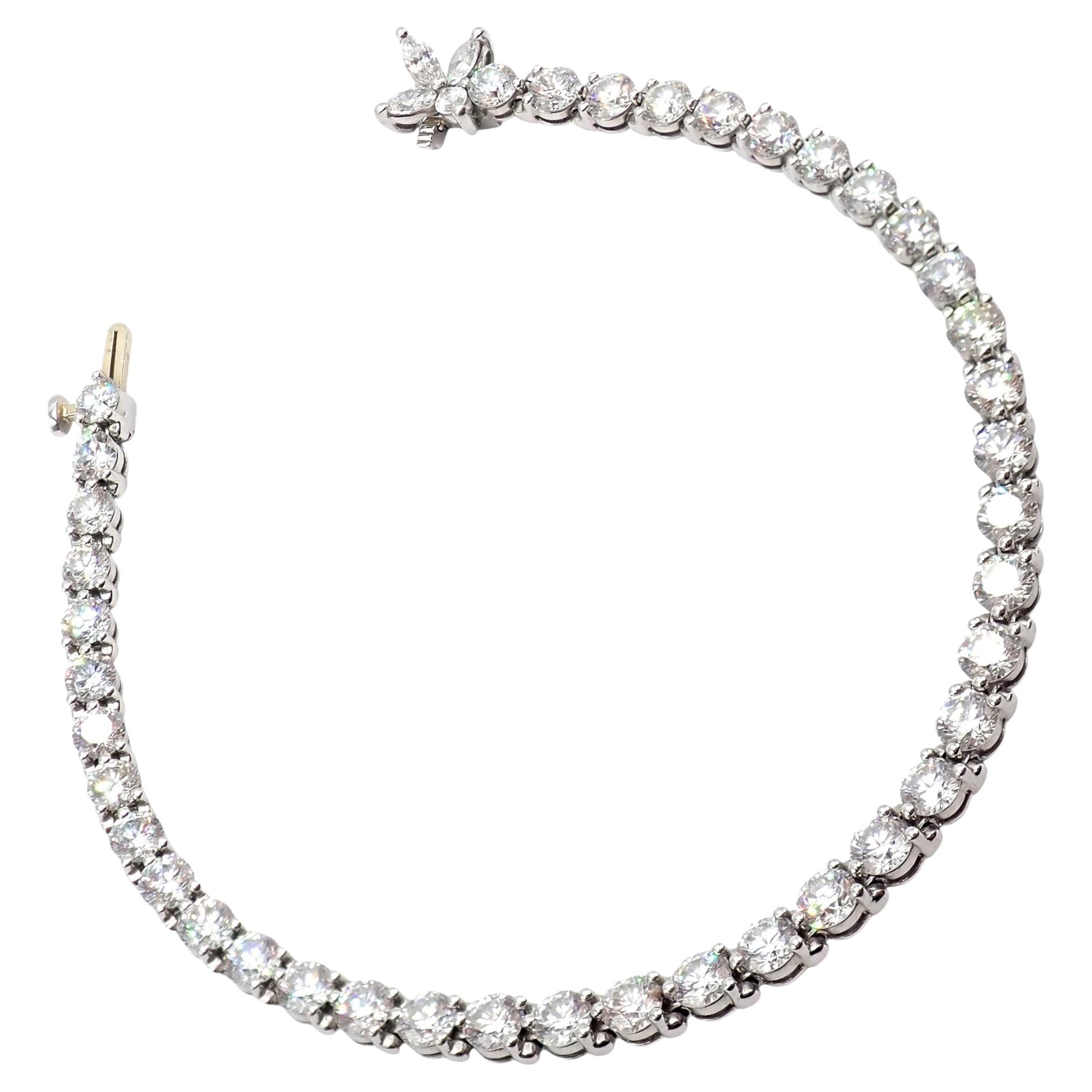 Tiffany & Co. Bracciale Tennis Victoria Linea Platino con Diamante da 6,53 Carati