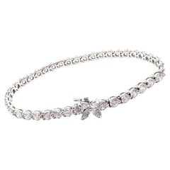 Tiffany & Co. Victoria 6.53 Carat Diamond Platinum Line Tennis Bracelet