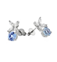 Tiffany & Co. Victoria Aquamarine Diamond Earrings