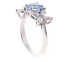 Tiffany & Co. Victoria Aquamarine Diamond Ring