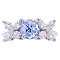 Tiffany & Co. Victoria Aquamarine Diamond Ring