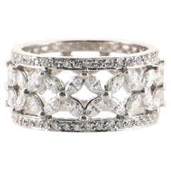 Tiffany & Co. Victoria Band Ring Platinum with Diamonds