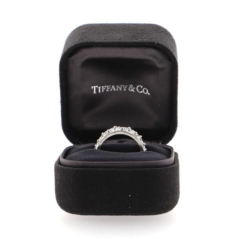 Condition: Very good. Moderate scratches throughout ring.
Accessories: No Accessories
Measurements: Size: 6.5, Width: 10.05 mm
Designer: Tiffany & Co.
Model: Victoria Band Ring Platinum with Diamonds size 6.5
Exterior Material: Diamond,