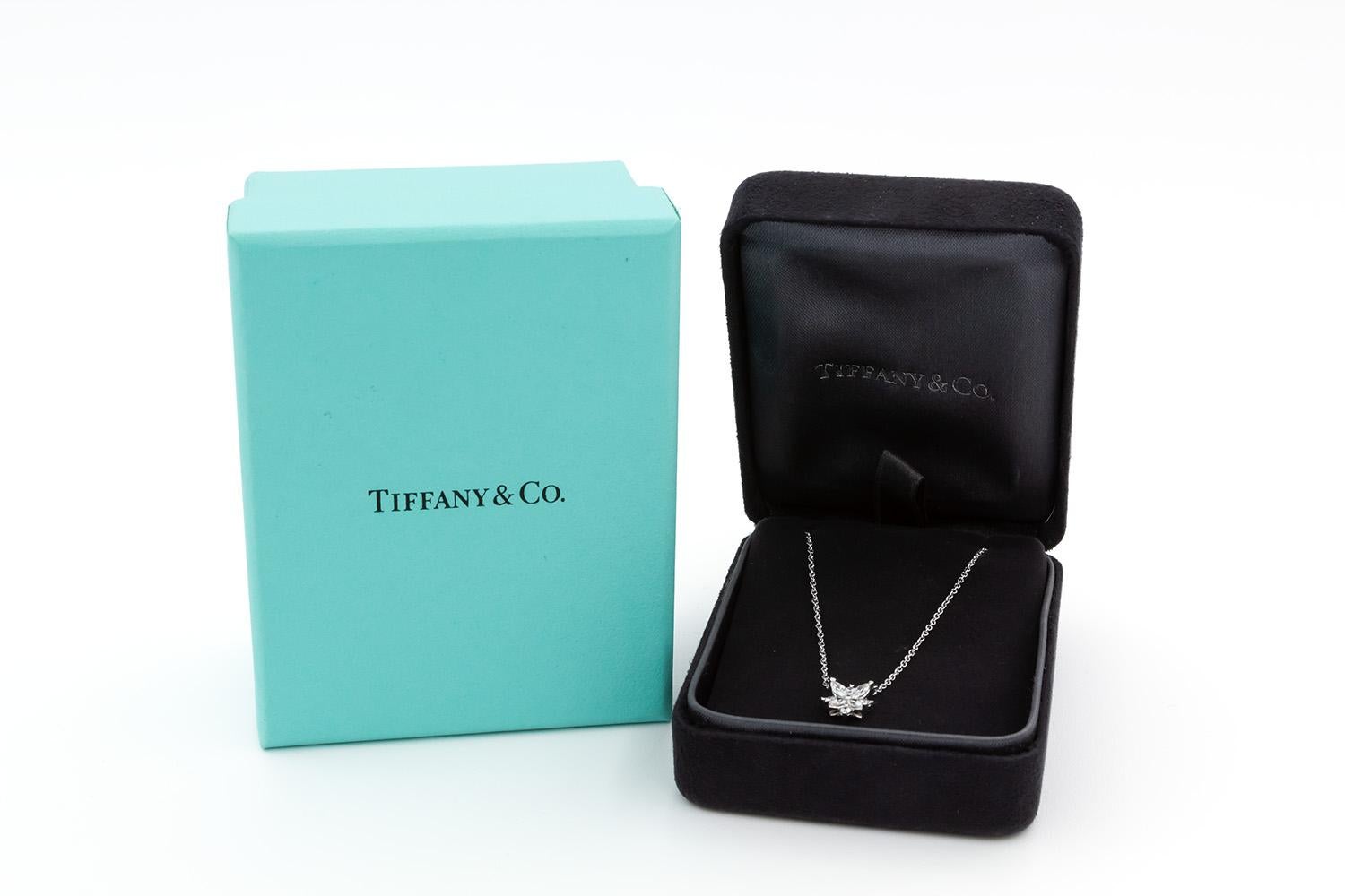 Tiffany & Co. Victoria Cluster Platinum & Diamond Pendant Necklace 2