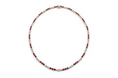 Tiffany & Co. Victoria Collection Ruby Diamond Necklace