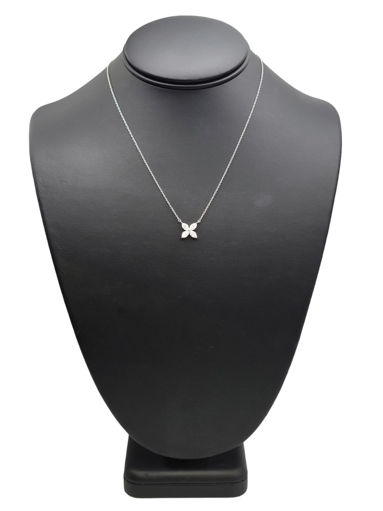 Tiffany & Co. Victoria Diamond .92 Carats Large Pendant Necklace in Platinum For Sale 2