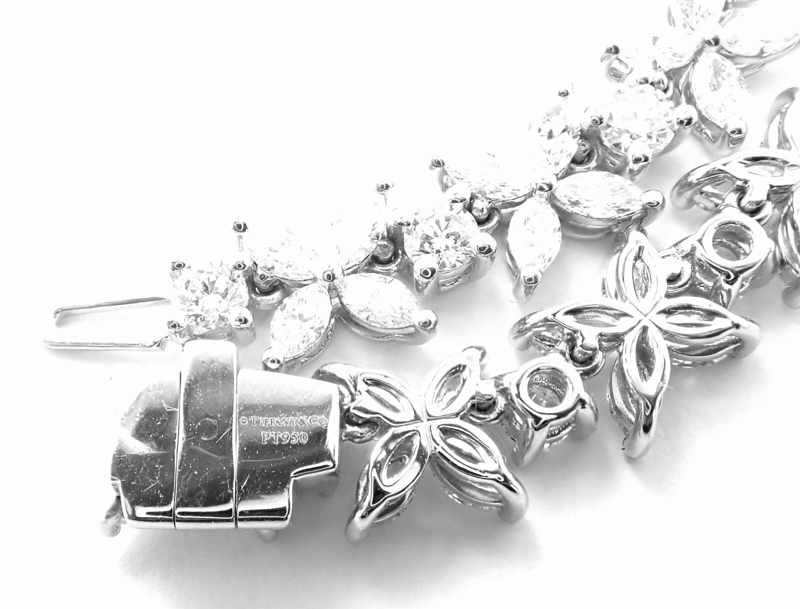 Tiffany & Co Victoria Diamond Alternating Graduated Platinum Necklace 3