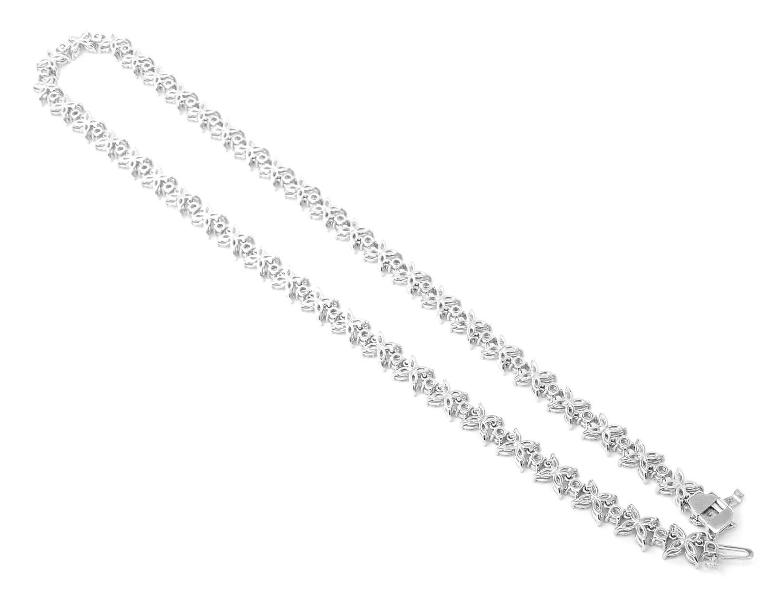 Tiffany & Co Victoria Diamond Alternating Graduated Platinum Necklace 2