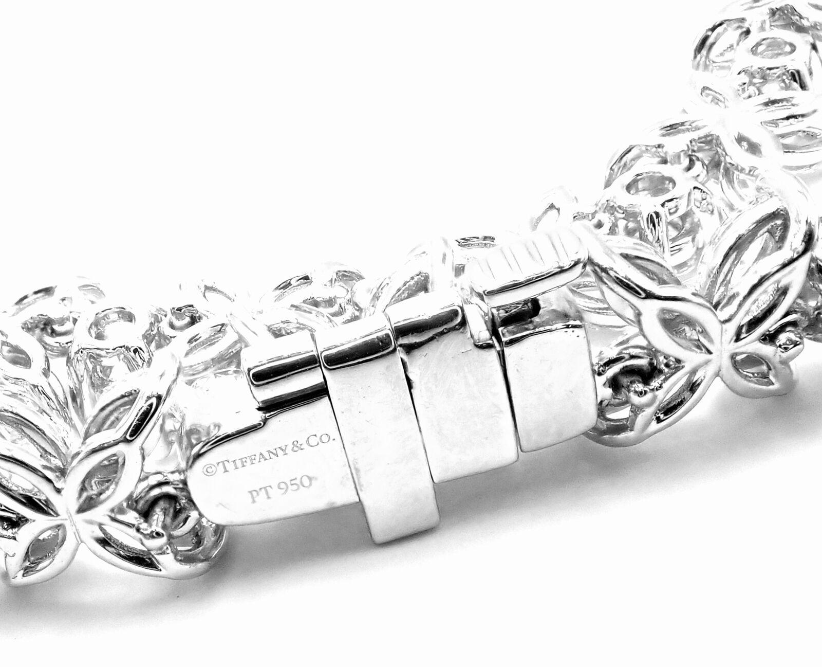 Tiffany & Co Victoria Diamond Alternating Graduated Platinum Necklace 1