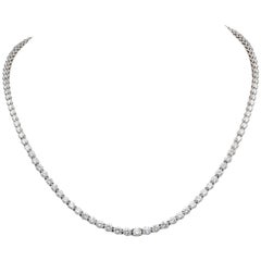 Tiffany & Co. Victoria Diamond and Platinum Graduated Line Necklace
