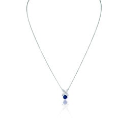 Tiffany & Co. Victoria Diamond And Sapphire Platinum Pendant