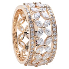 Tiffany & Co. Fascia di diamanti Victoria in oro rosa 18k 2,73 carati