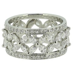 Tiffany & Co. Victoria Diamond Band Ring Size J 1/2 (49.5)