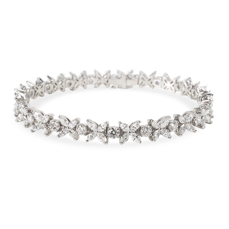 Tiffany and Co. Victoria Diamond Bracelet in Platinum 6.01 Carat For ...
