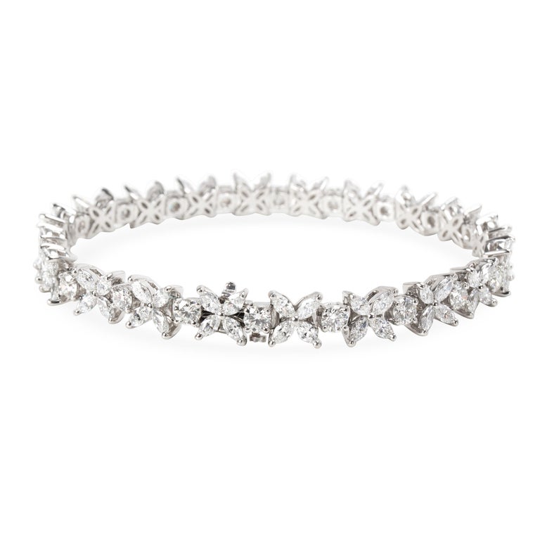 Tiffany and Co. Victoria Diamond Bracelet in Platinum 6.01 Carat For ...