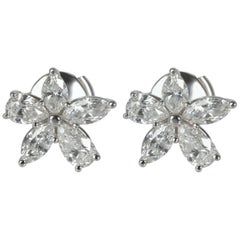 Tiffany & Co. Victoria Diamond Earring in Platinum 1.77 Carat