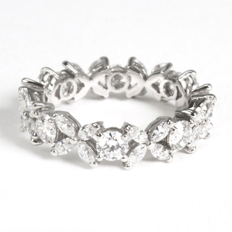 Tiffany and Co. Victoria Diamond Eternity Band in Platinum 1.93 Carat