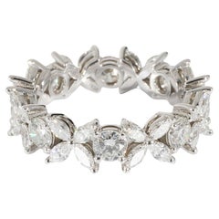 Tiffany & Co. Anello eternità con diamante Victoria in platino 1,75 CTW