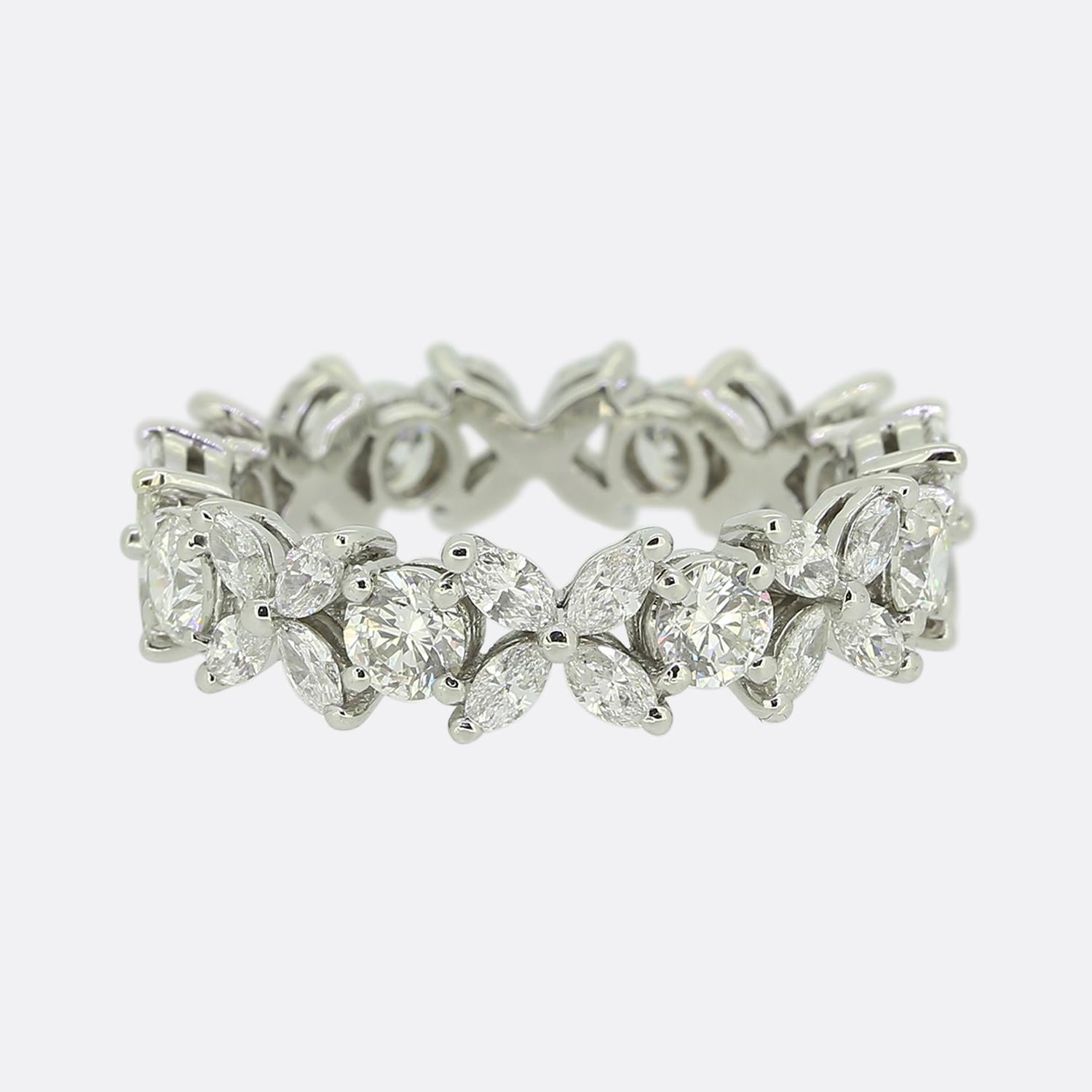 Tiffany & Co. Victoria Diamond Eternity Ring Size M (53) For Sale