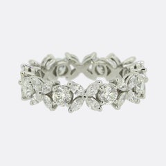 Tiffany & Co. Viktorianischer Diamant-Eternity-Ring Größe M (53)