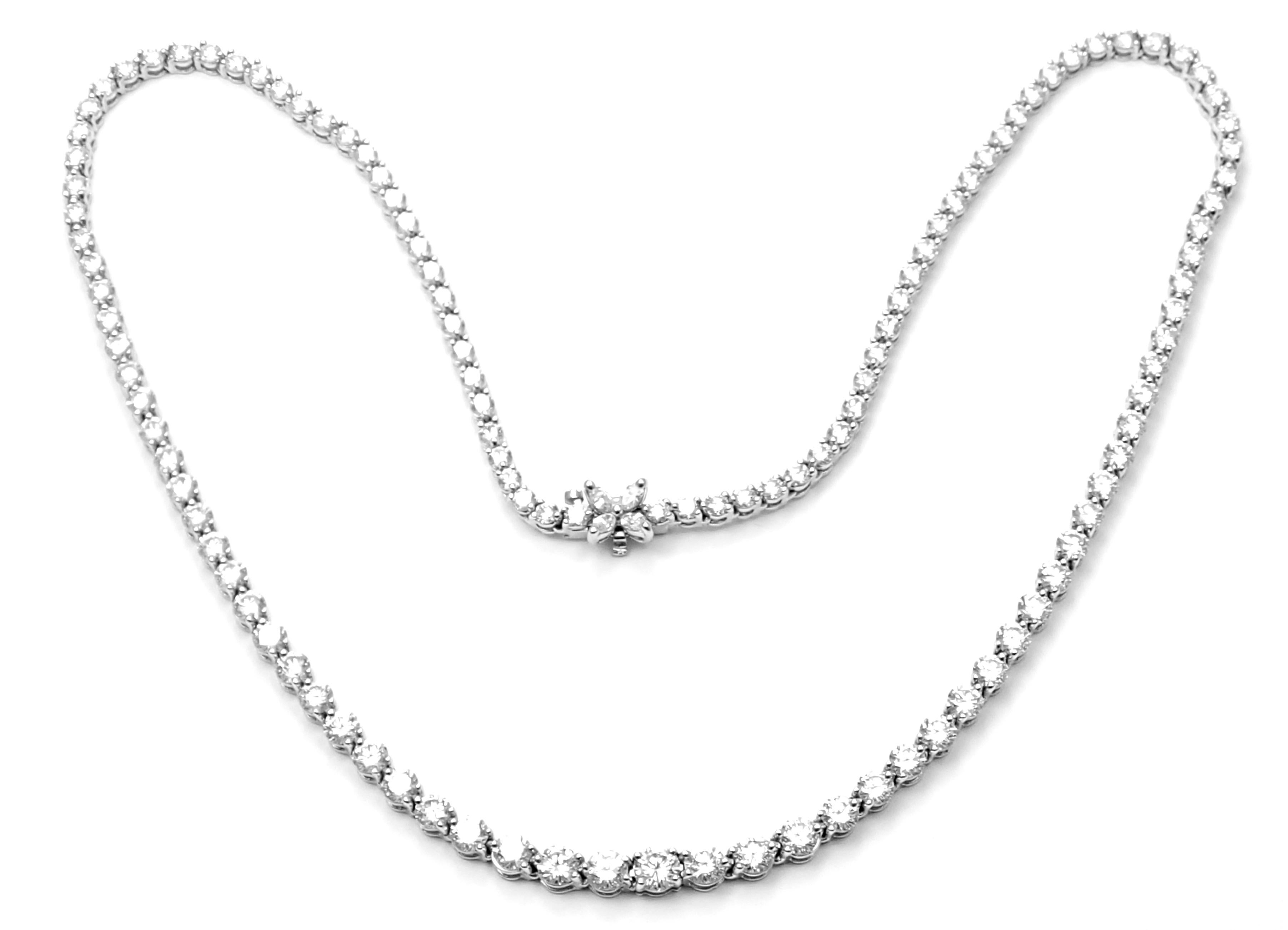 Tiffany & Co. Victoria Diamond Graduated Line Platinum Necklace 4