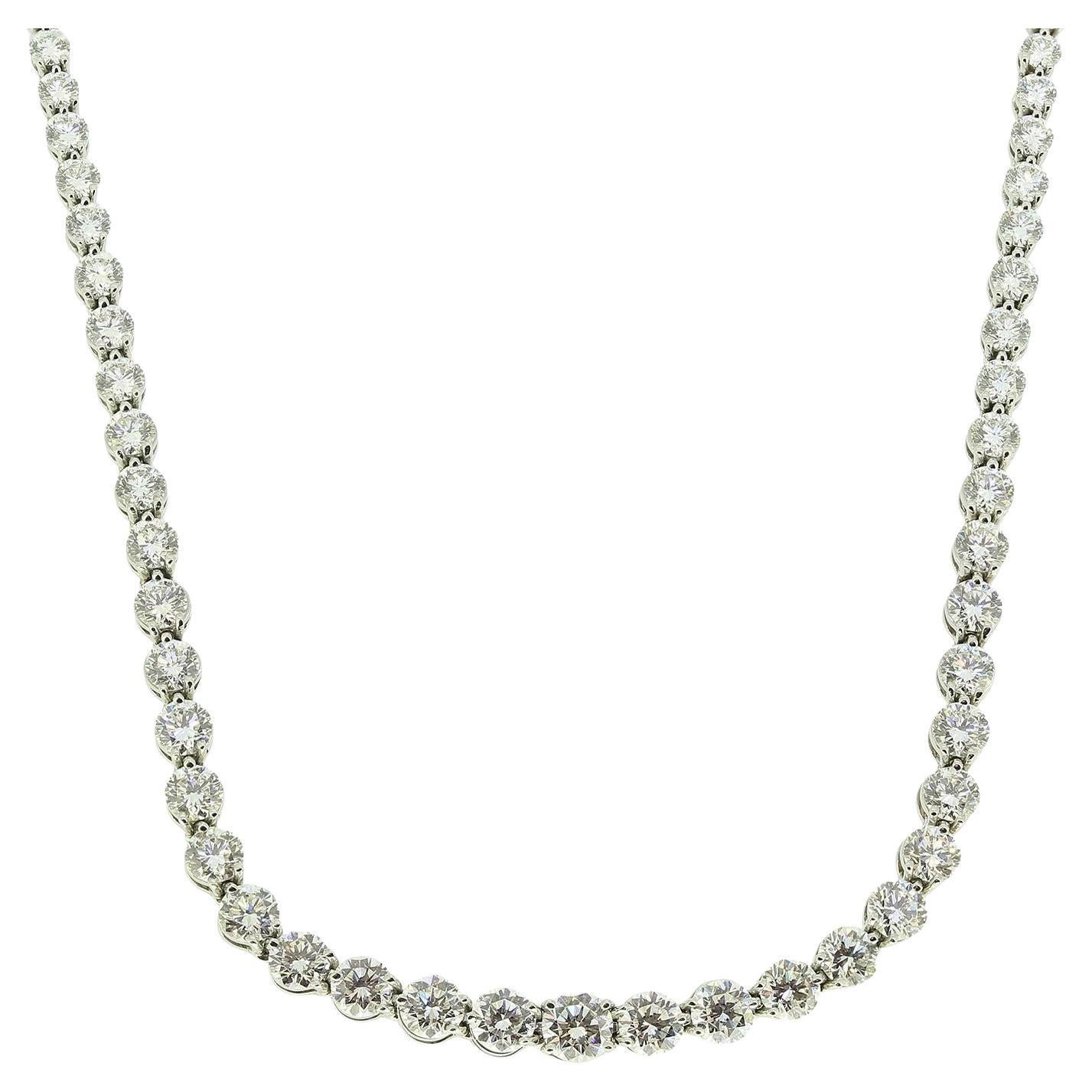 Tiffany & Co. Viktorianische Diamant-Halskette mit Linie