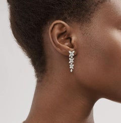 Tiffany & Co. Victoria Diamond Mixed Cluster Drop Earrings