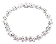 Tiffany & Co Victoria Diamond Mixed Cluster Platinum Bracelet
