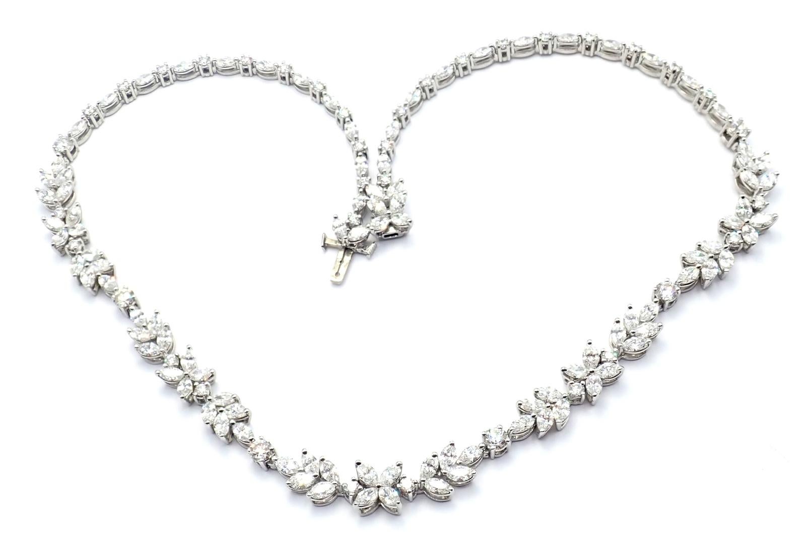 Tiffany & Co. Collana in platino con diamanti misti Victoria Co. in vendita 7