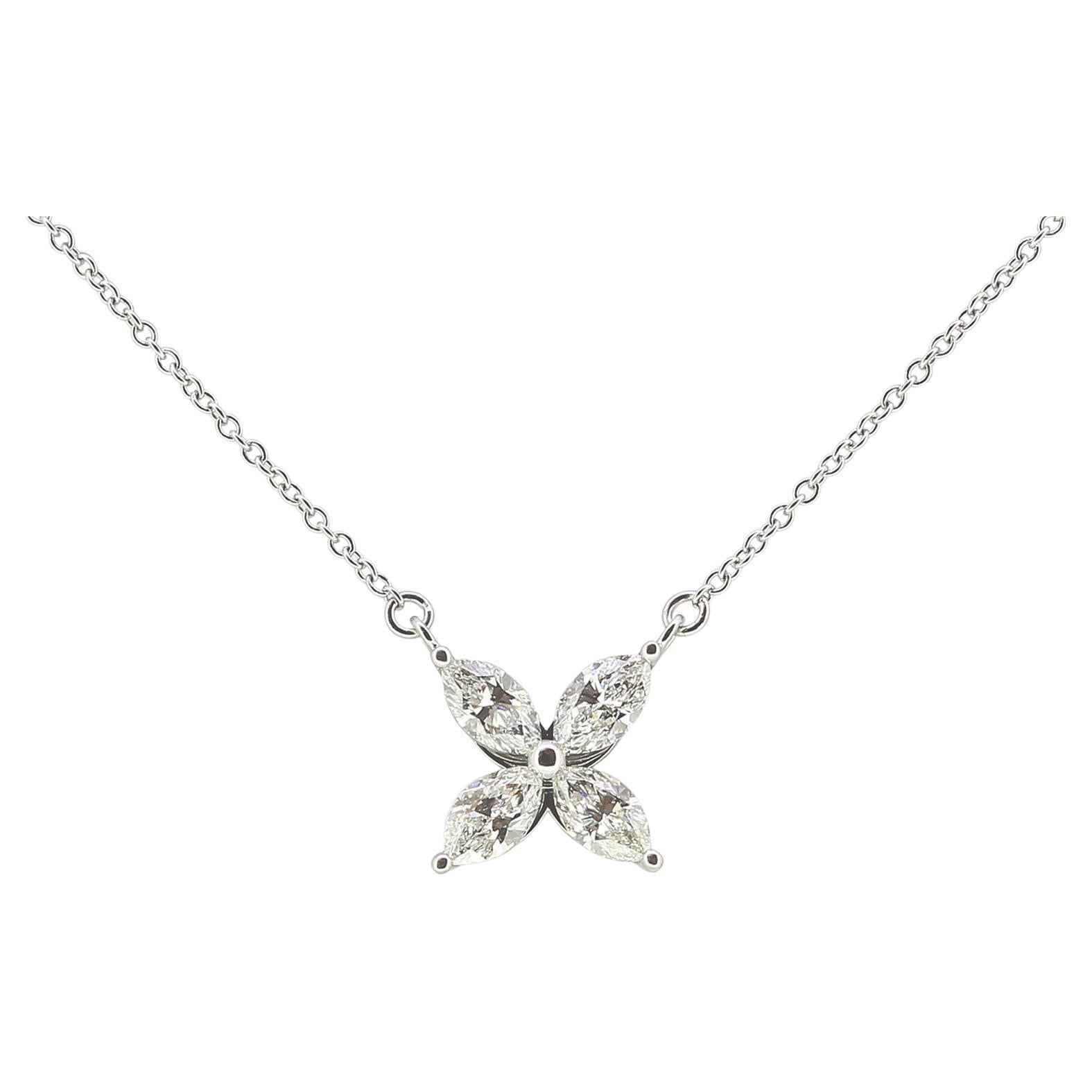 Tiffany & Co. Victoria Diamant-Anhänger-Halskette