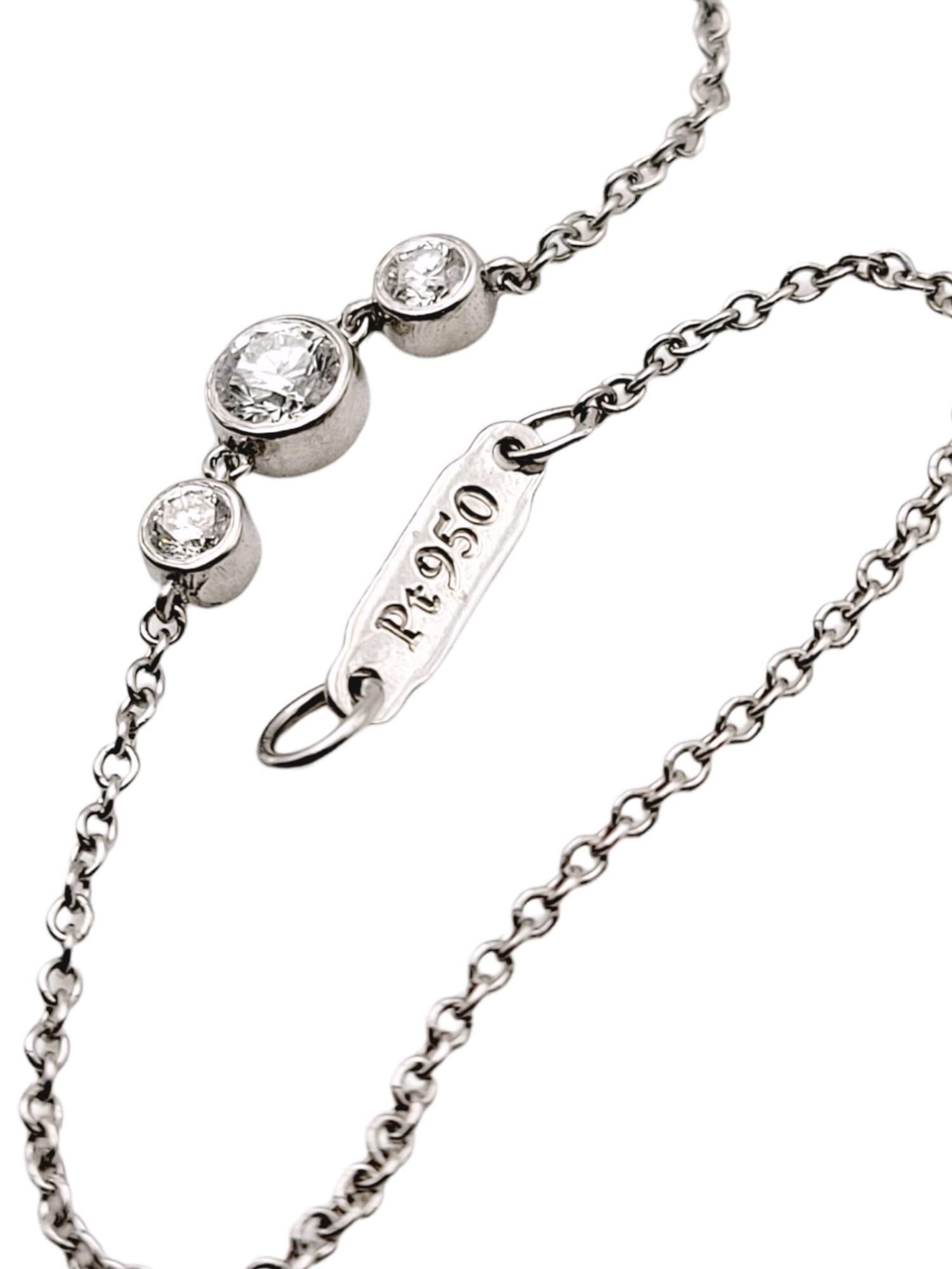 Tiffany & Co. Victoria Diamond Pendant Necklace in Platinum Extra Large, Station 3