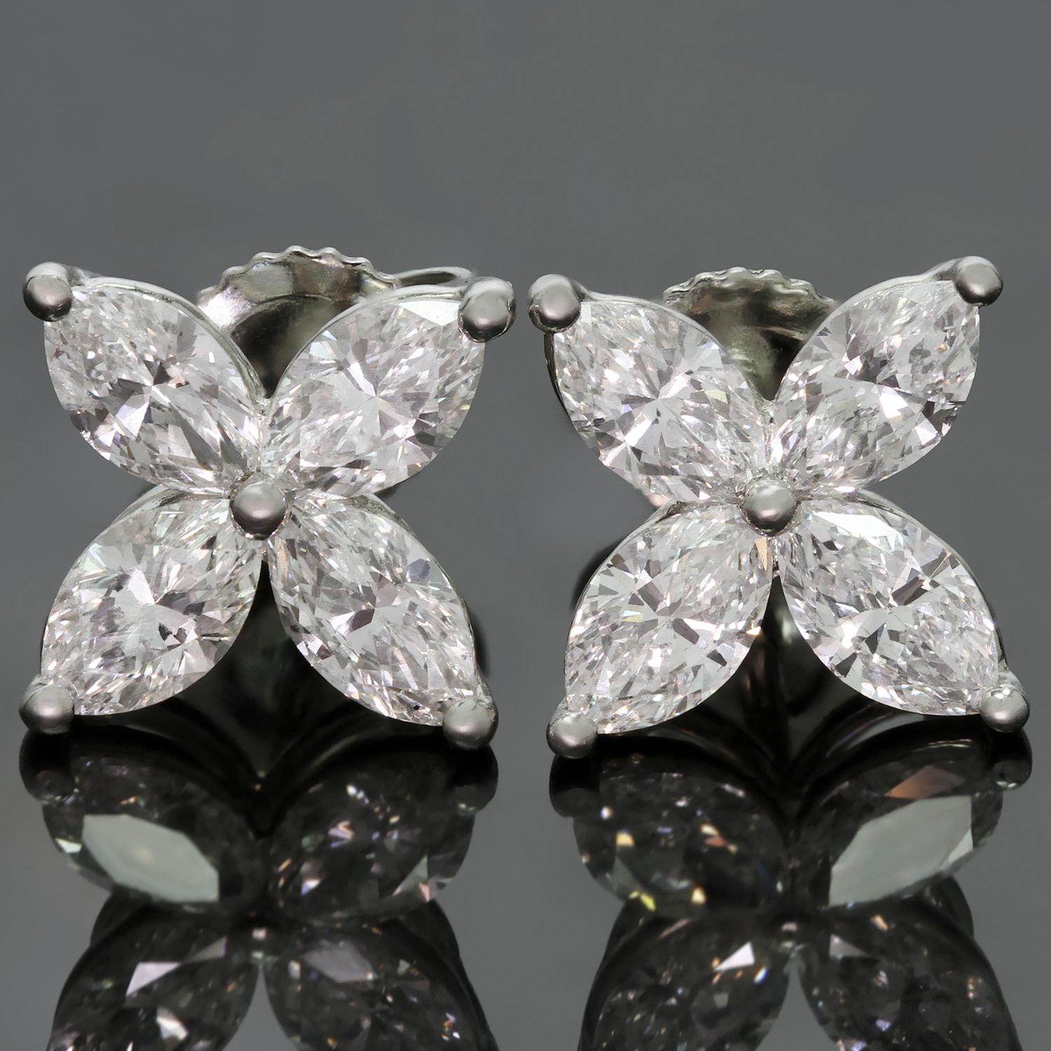 Women's Tiffany & Co. Victoria Diamond Platinum Large Earrings