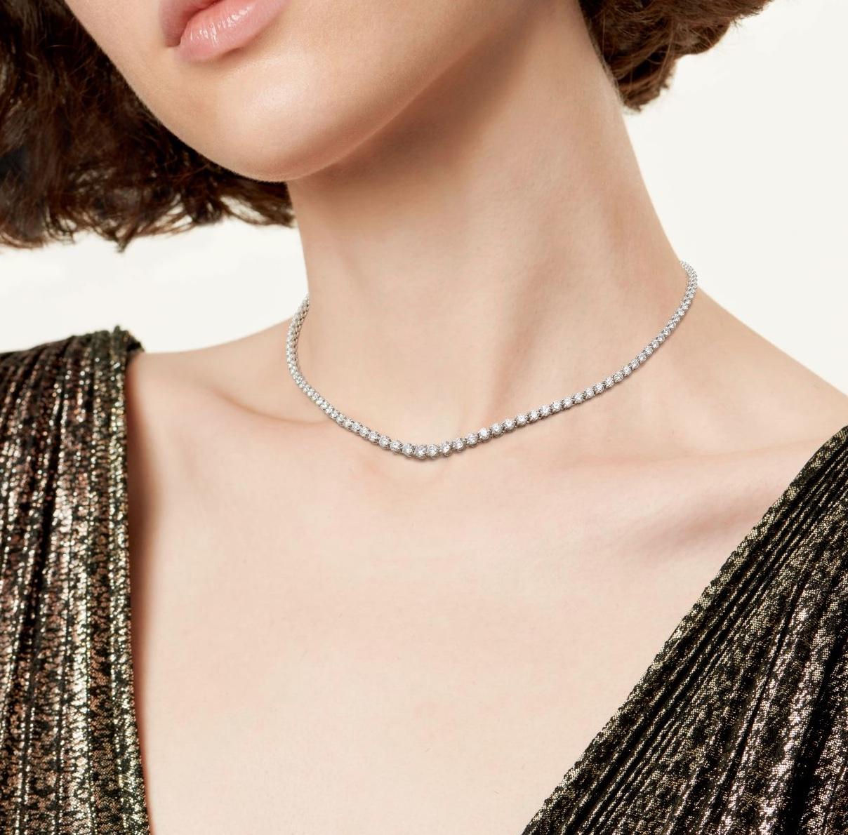 Tiffany & Co. Victoria Collier rivière de diamants Excellent état - En vente à Chicago, IL
