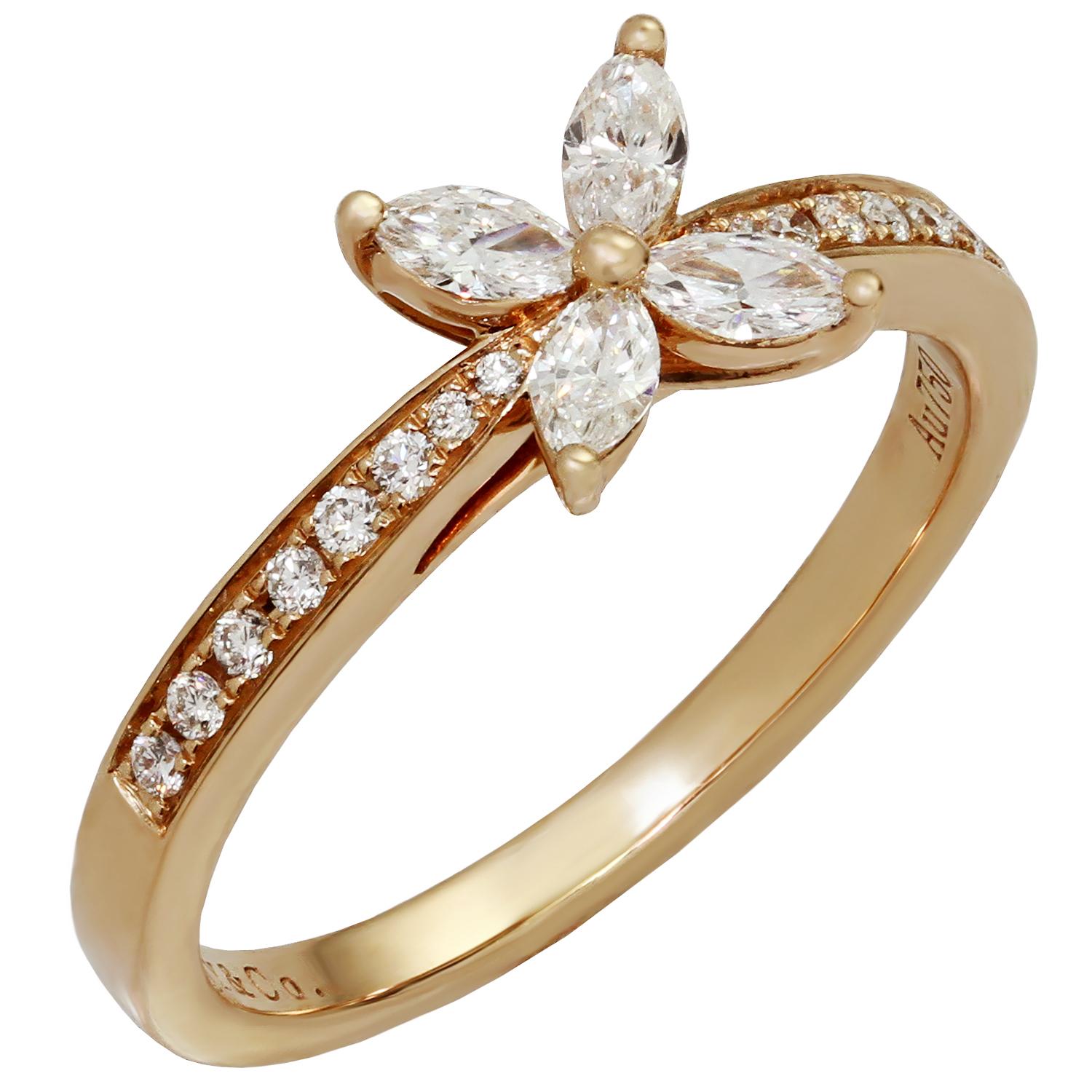 Tiffany & Co. Victoria Diamond Rose Gold Ring