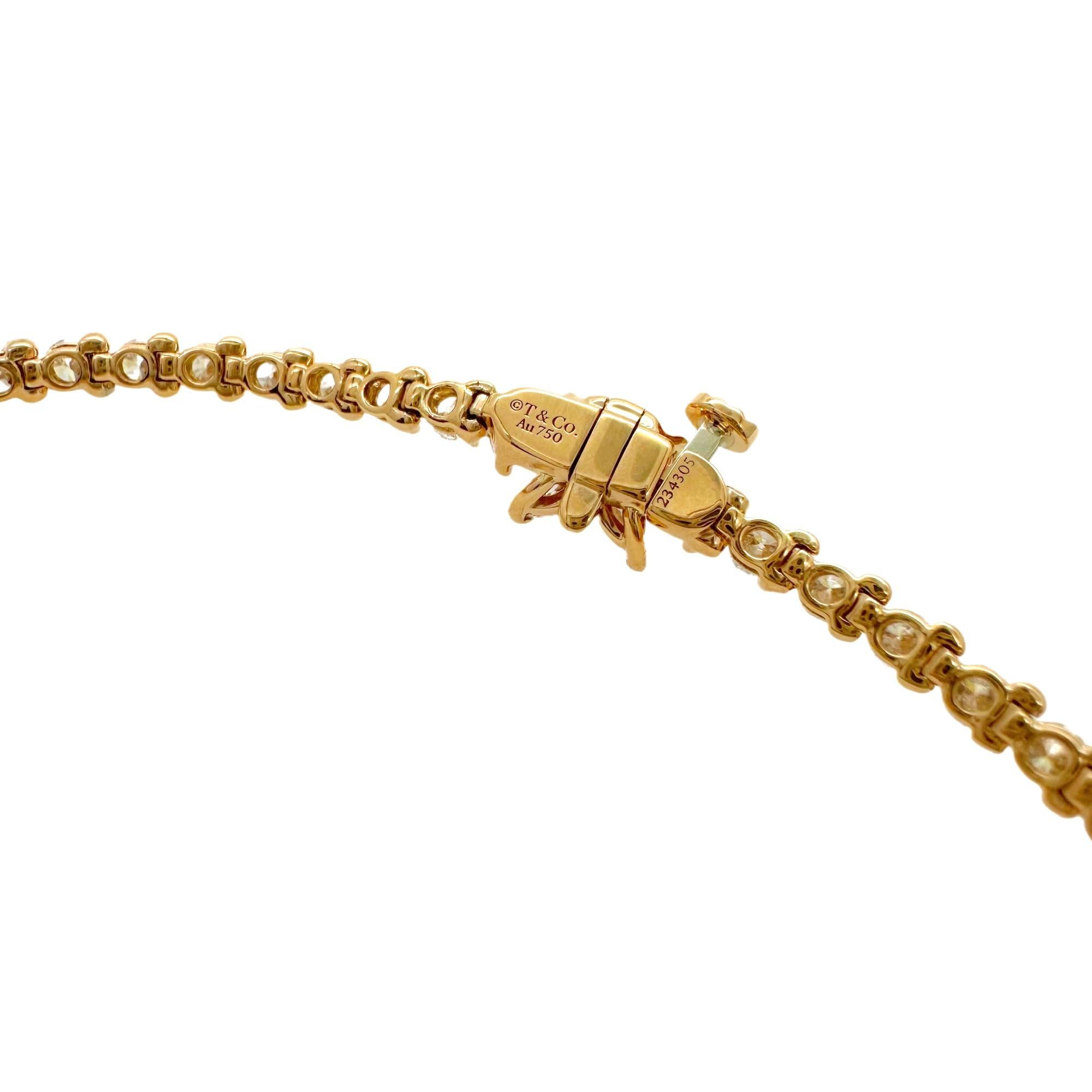 Tiffany & Co. Victoria Diamond Tennis Bracelet 2.85 TCW 18k Rose Gold 4