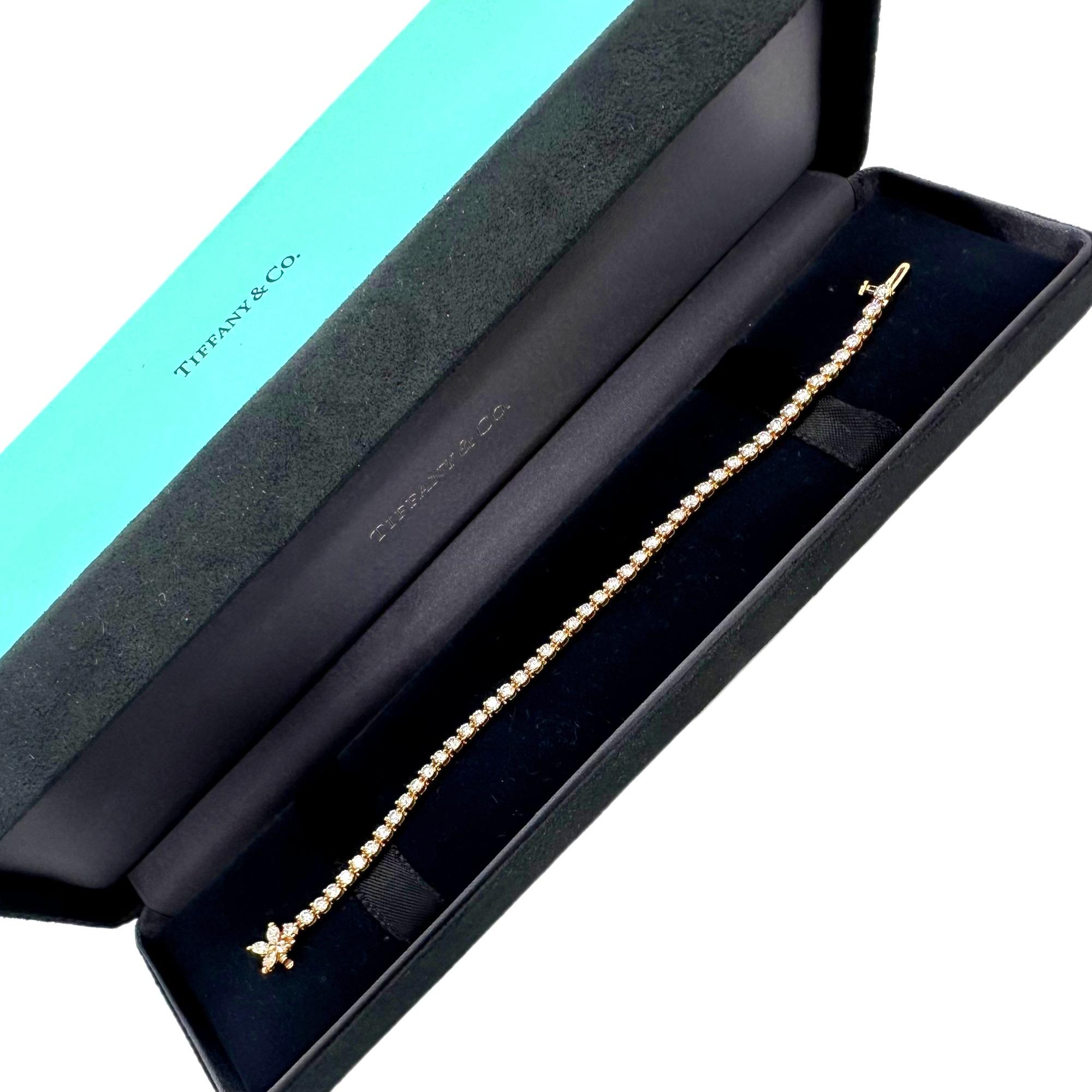 2.85 carat.tiffany tennis brwcelet