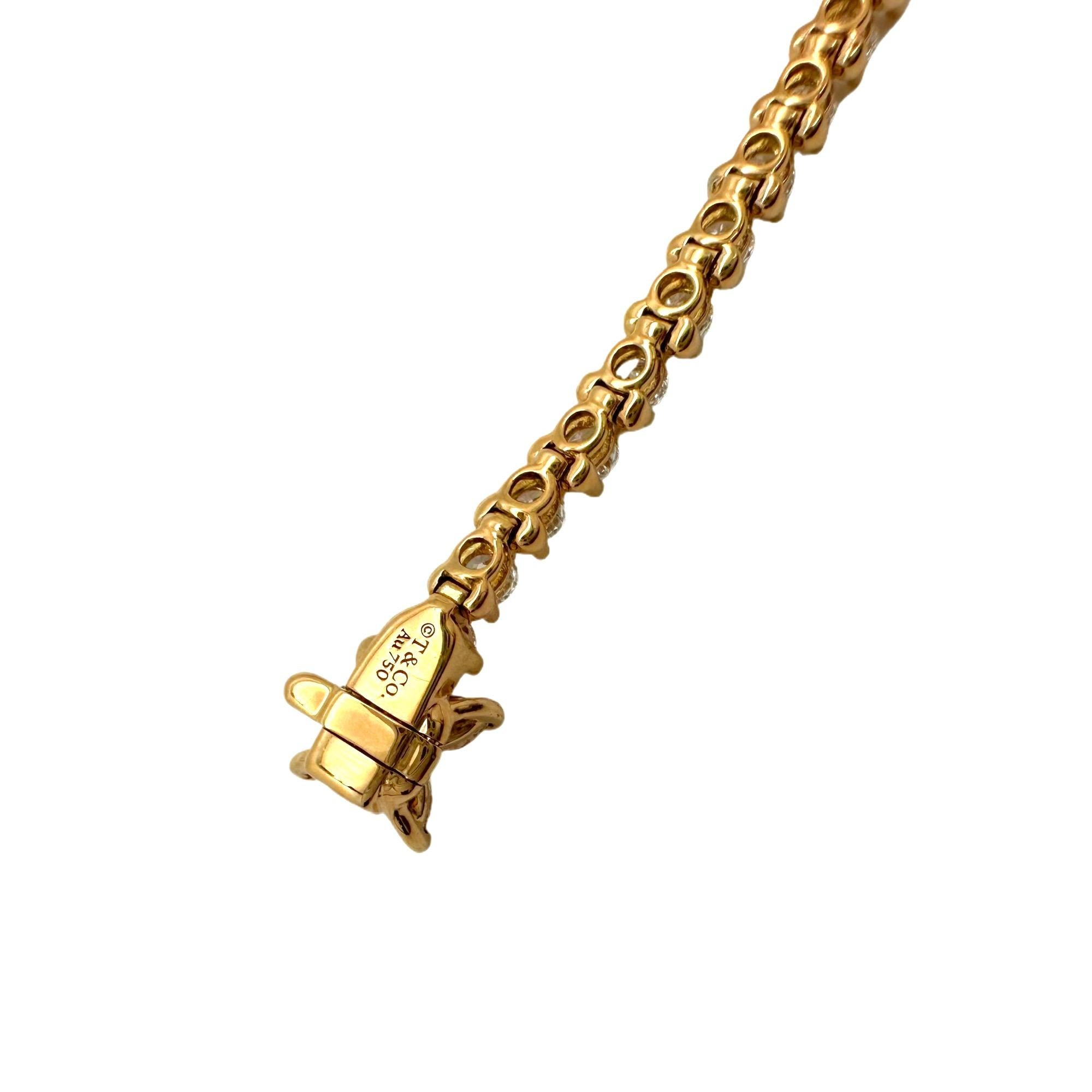 Tiffany & Co. Victoria Diamond Tennis Bracelet 2.85 TCW 18k Rose Gold 1