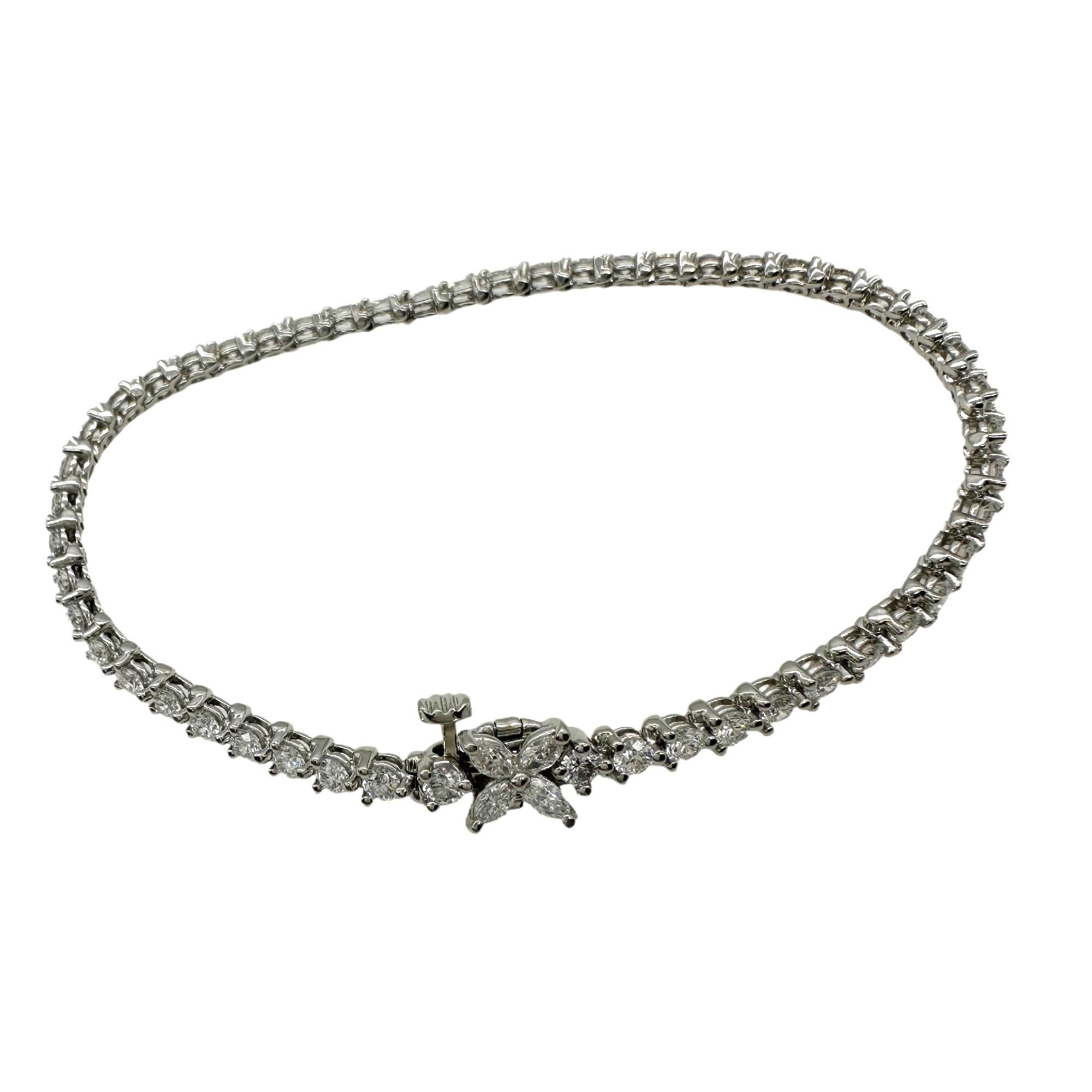 Tiffany & Co. Victoria Bracelet tennis en platine avec diamants de 3,08 carats en vente 1