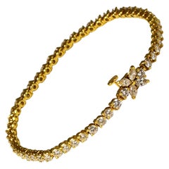 Tiffany & Co. Victoria Diamond Tennis Bracelet in 18k Yellow Gold