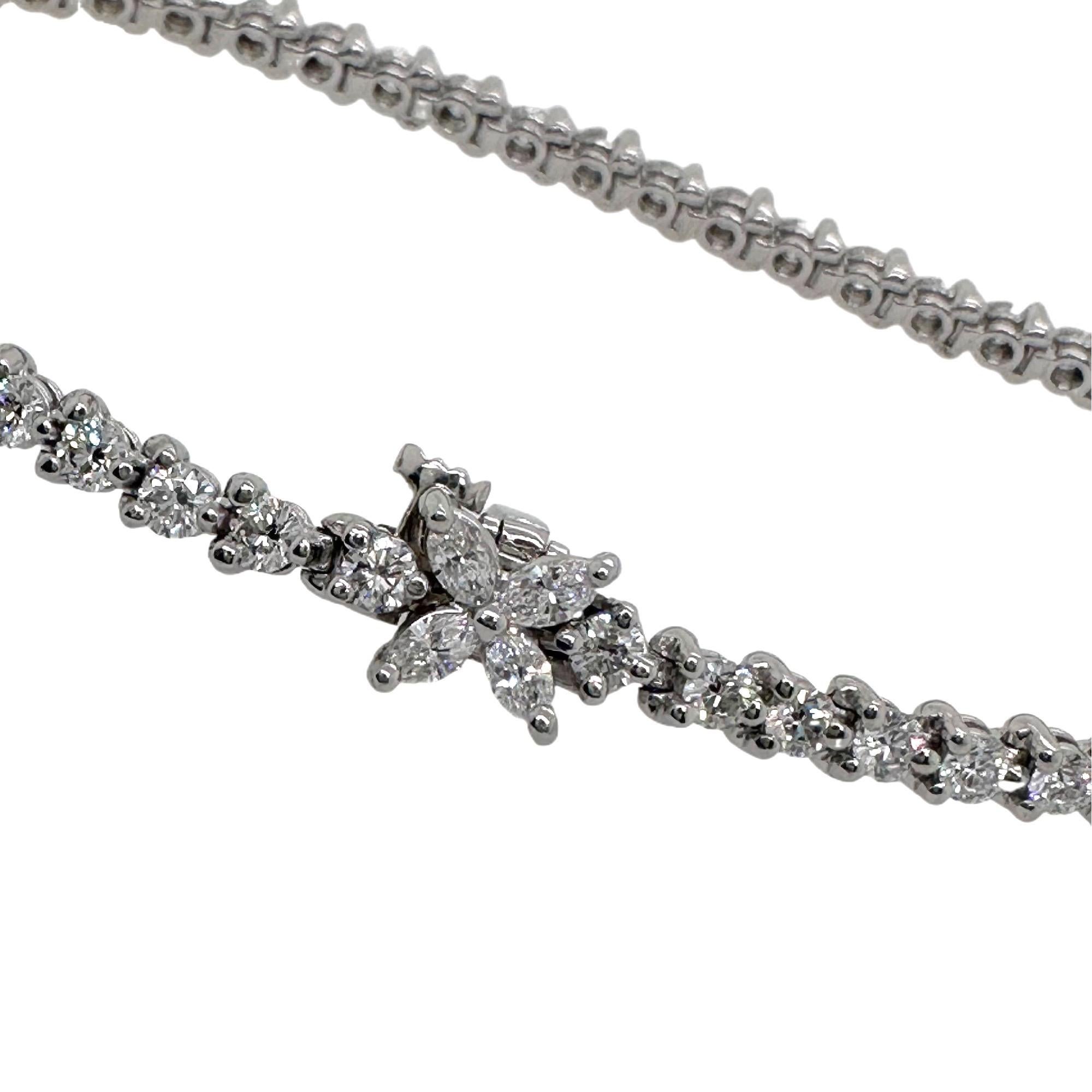 Tiffany & Co Victoria Diamant-Tennisarmbänder aus Platin 3,08 tcw Damen