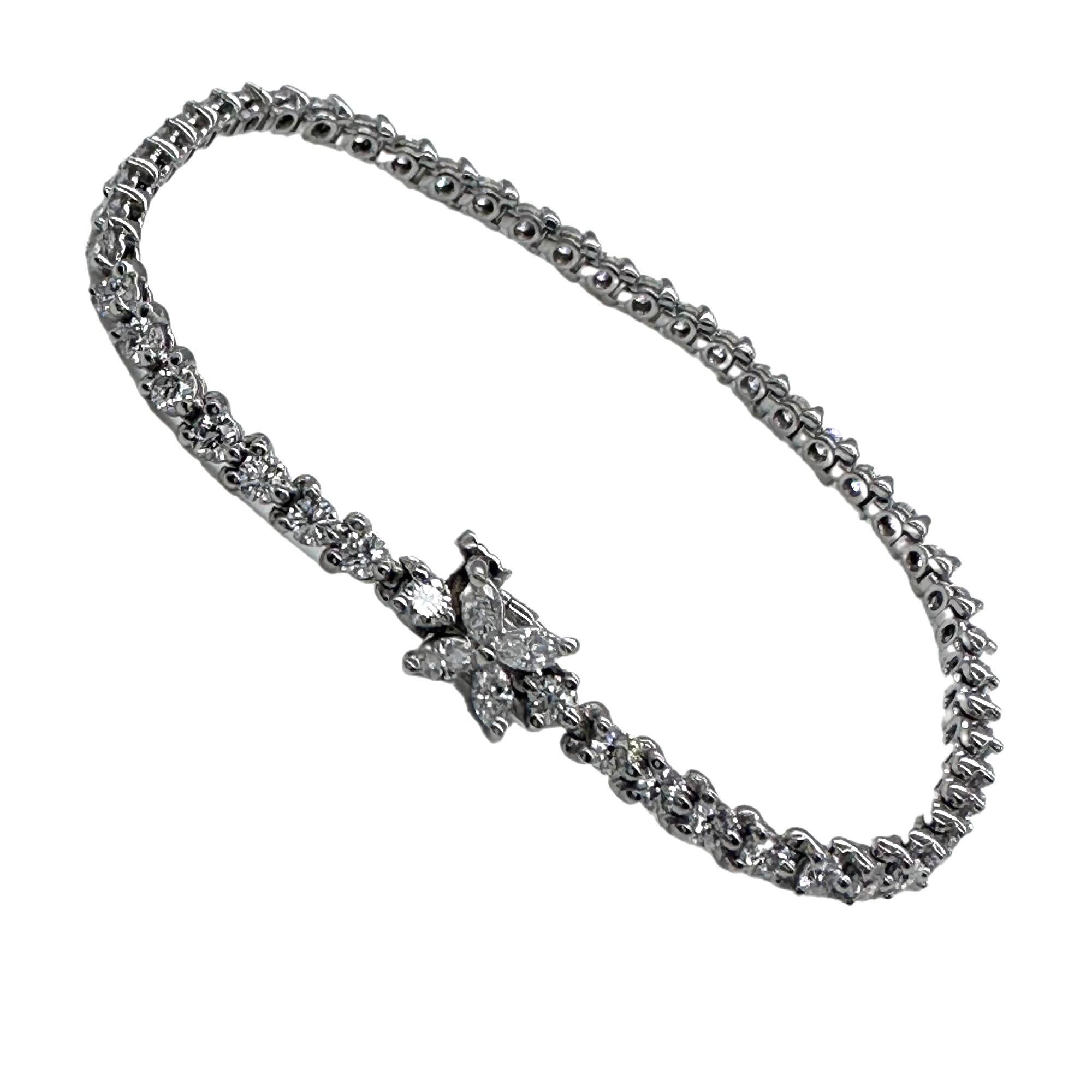 Tiffany & Co Victoria Diamant-Tennisarmbänder aus Platin 3,08 tcw 2