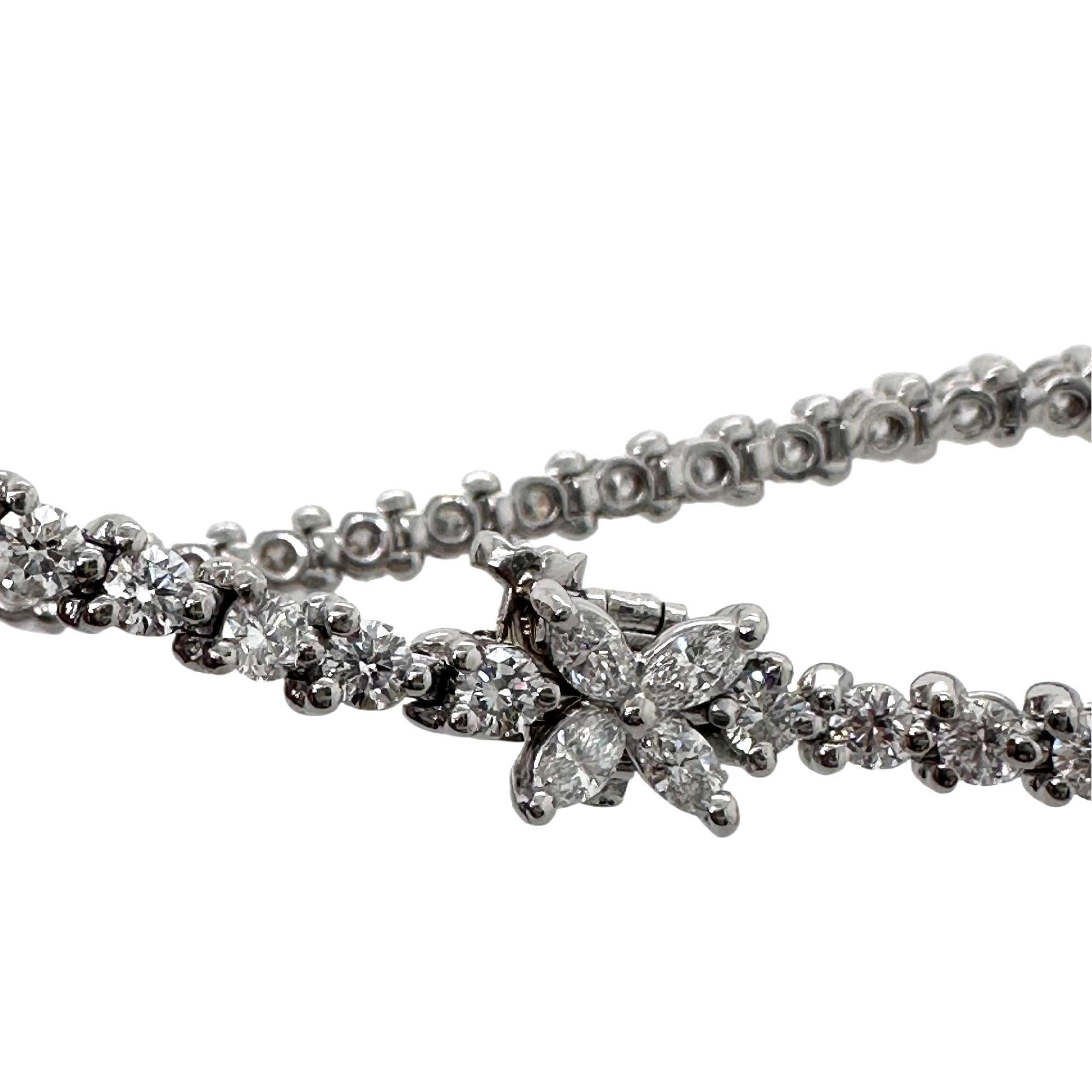 Tiffany & Co Victoria Diamant-Tennisarmbänder aus Platin 3,08 tcw 3
