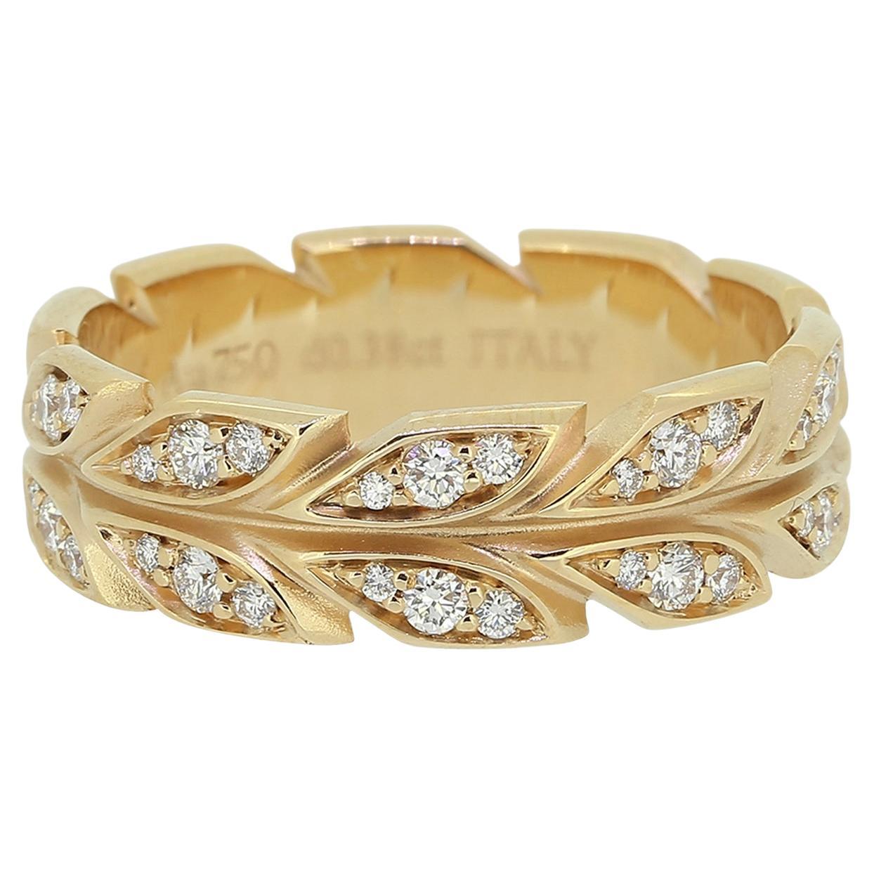 Tiffany & Co. Victoria Diamond Vine Band Ring For Sale