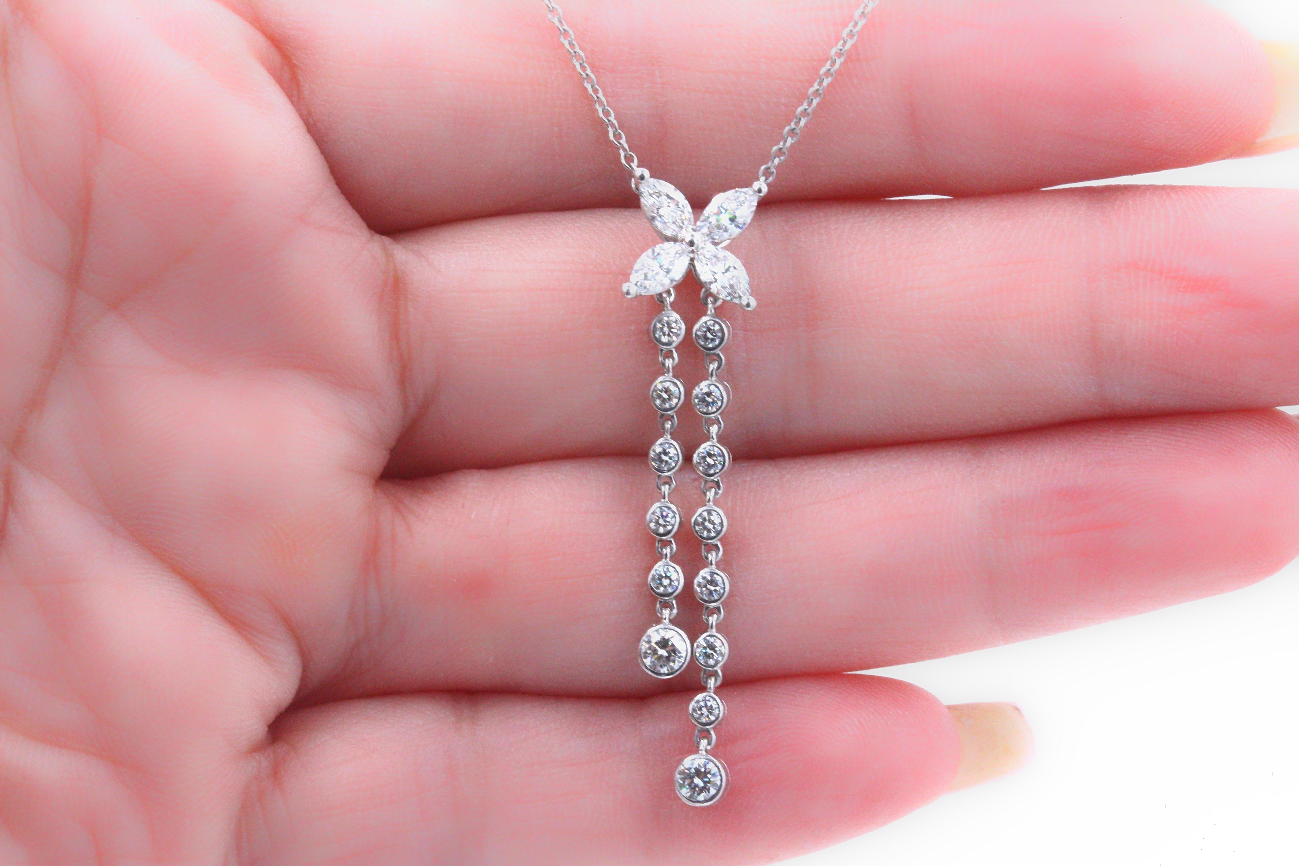 tiffany marquise necklace