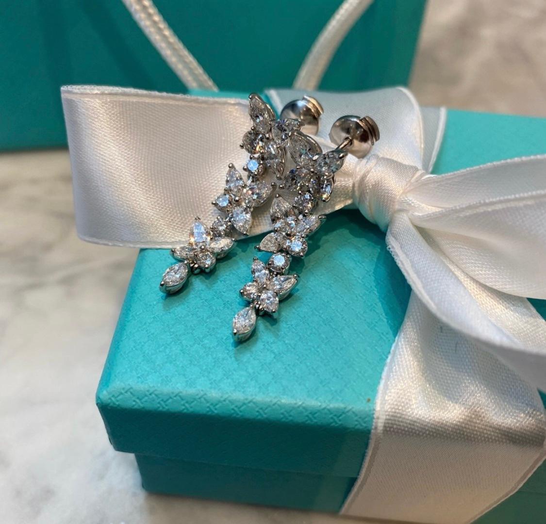 Tiffany & Co. orecchini a goccia a grappolo misto In condizioni ottime in vendita a New York, NY