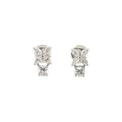 Tiffany & Co. Victoria Drop Earrings Platinum with Diamonds