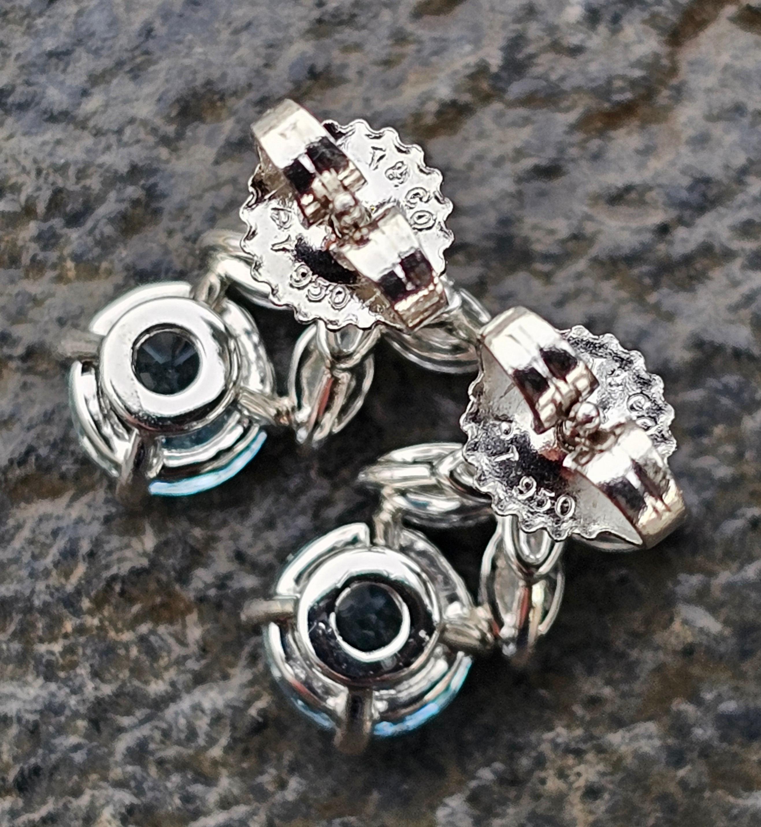 Tiffany & Co. Victoria Earrings Stud Aquamarine Diamond Platinum For Sale 1