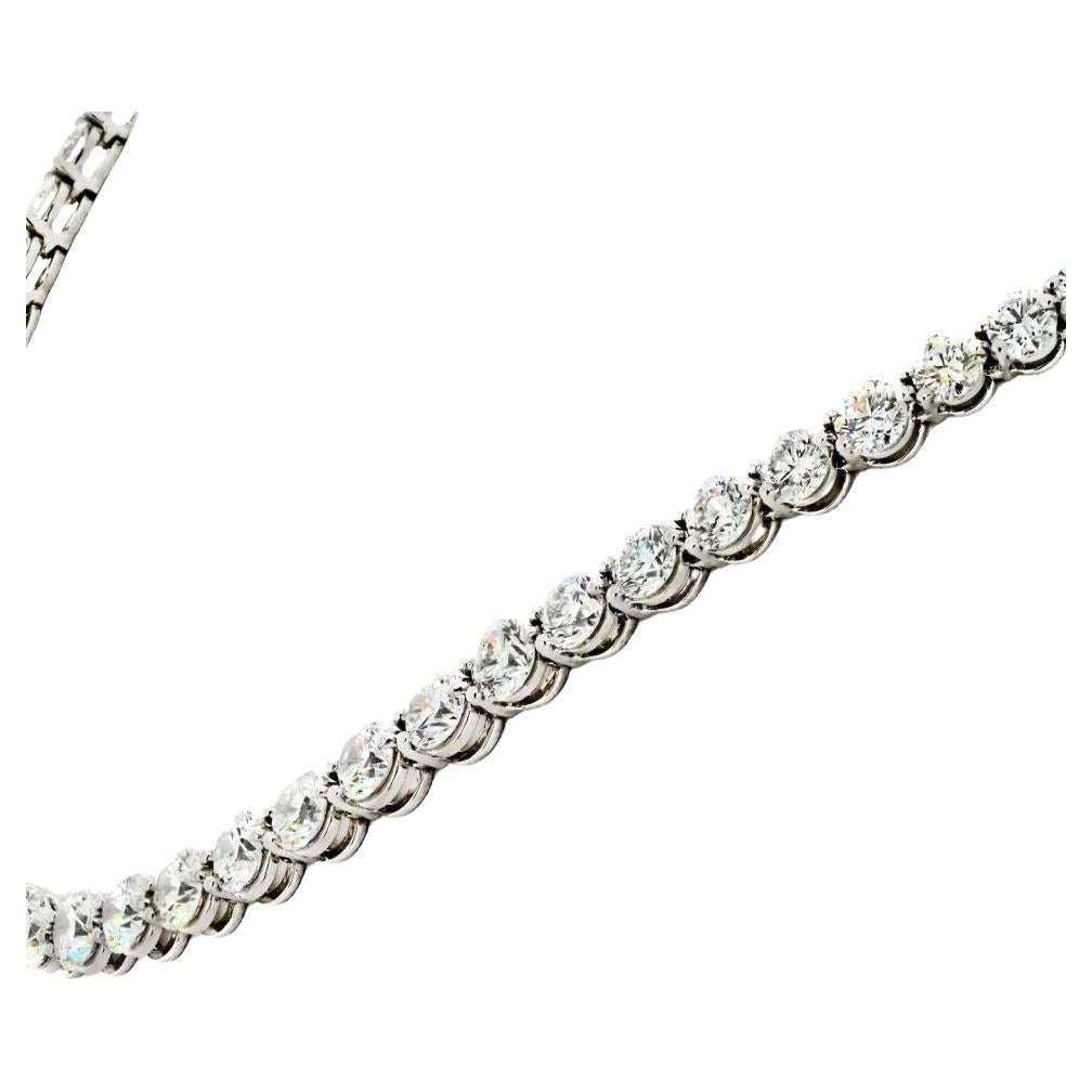 Contemporaneo Tiffany & Co. Collana Victoria con diamanti a linee graduate  Platino, 10,39 carati in vendita